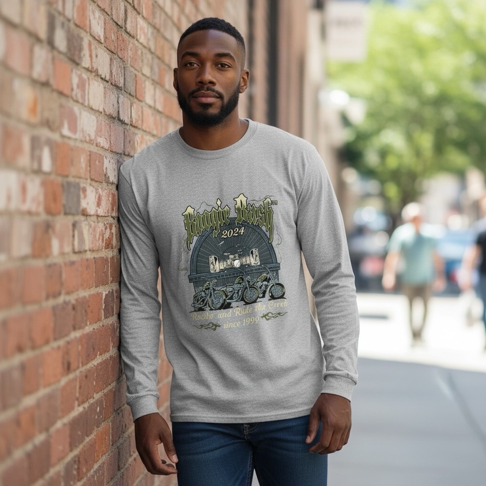 🏍️ ATC Long Sleeve Artwork Men's T-Shirt #388